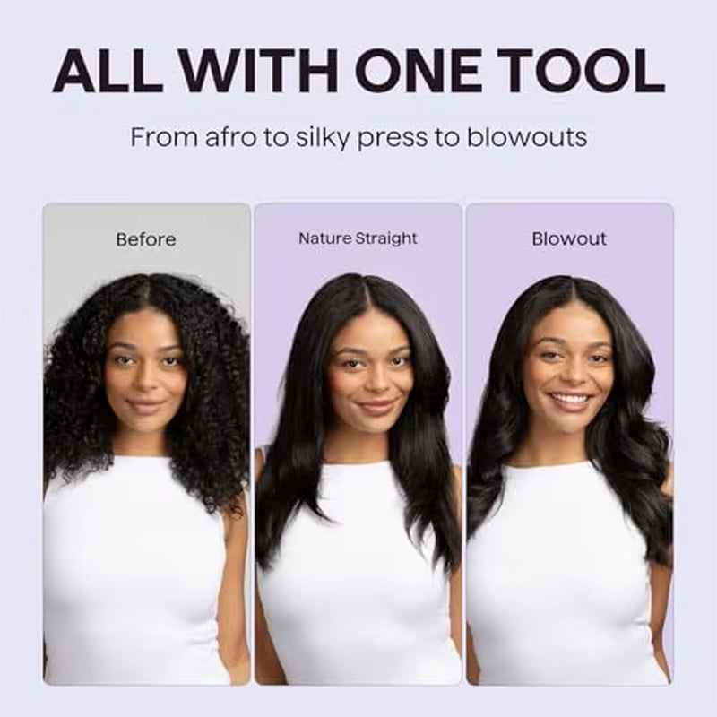 Thermal Brush Blowout Boost 1.5 Inch Heated Brush Dual Voltage Pink Negative Ion Technology 5 Temperature Settings PTC
