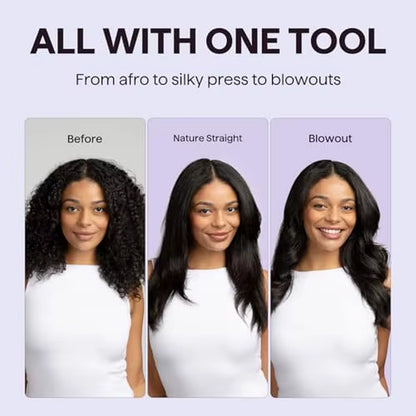 Thermal Brush Blowout Boost 1.5 Inch Heated Brush Dual Voltage Pink Negative Ion Technology 5 Temperature Settings PTC