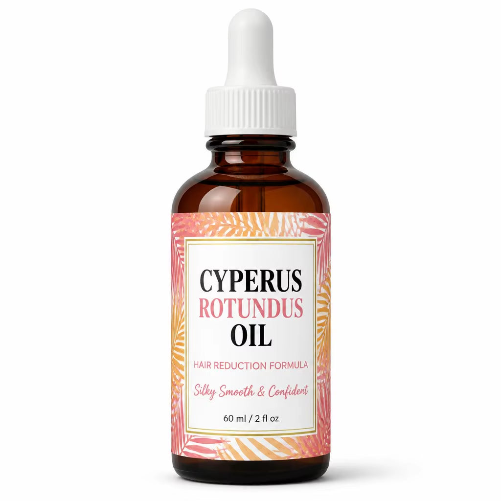 OEM Cypriol Oil Cyperus Rotundus Oil Natural Hair Inhibitor Roll-On Essence Slower Growth Serum Body Face Unwanted Hair Removal