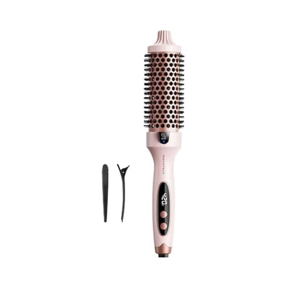 Thermal Brush Blowout Boost 1.5 Inch Heated Brush Dual Voltage Pink Negative Ion Technology 5 Temperature Settings PTC