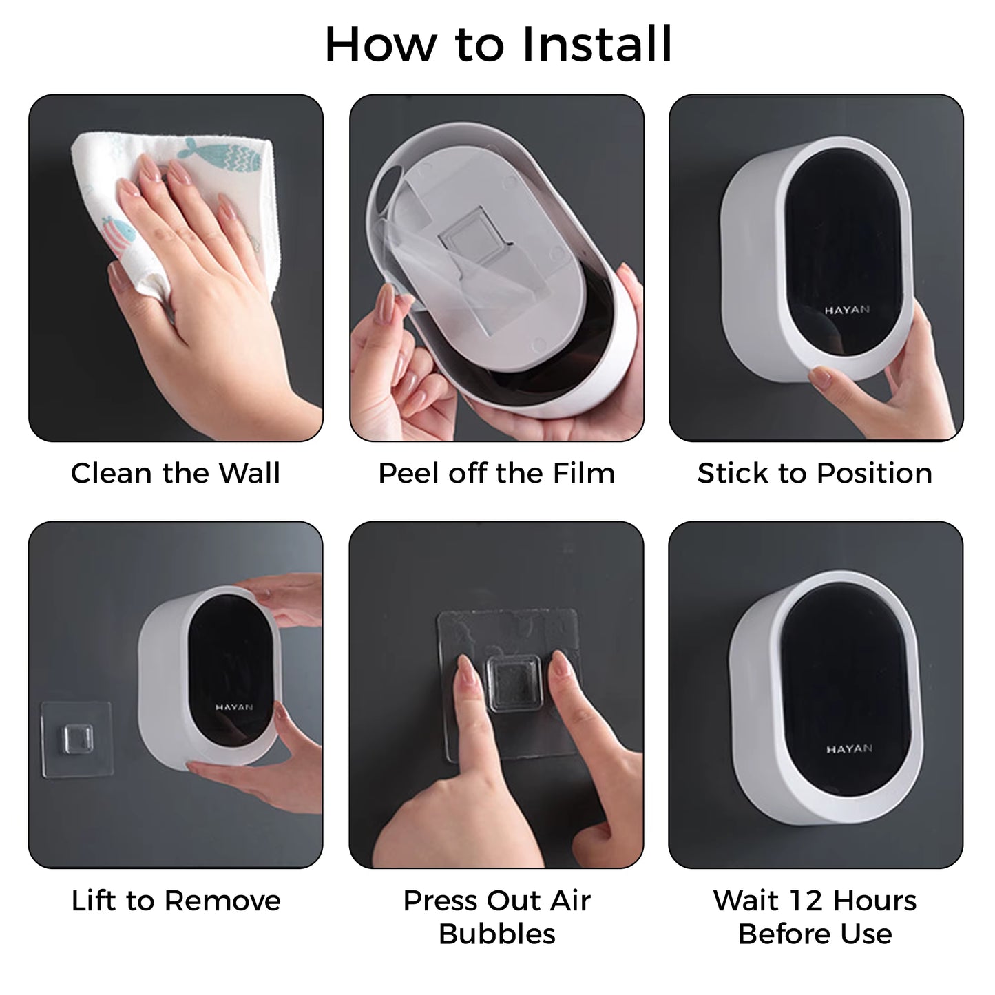 Disposable Wall-Mounted Plastic Toilet Cleaning Brush with Handle and 8-Piece Sponge Design Bathroom Accessories